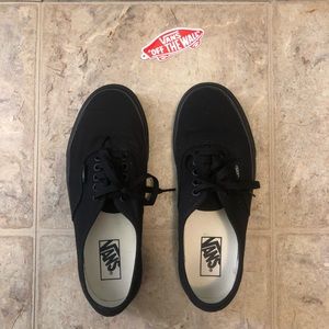 all black vans. Mens 8 and US Womens 9.5